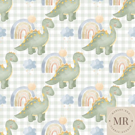 May Pre Order - Gingham Dino