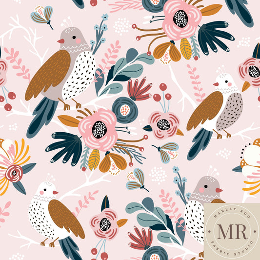 May Pre Order - Pink Floral Birdie