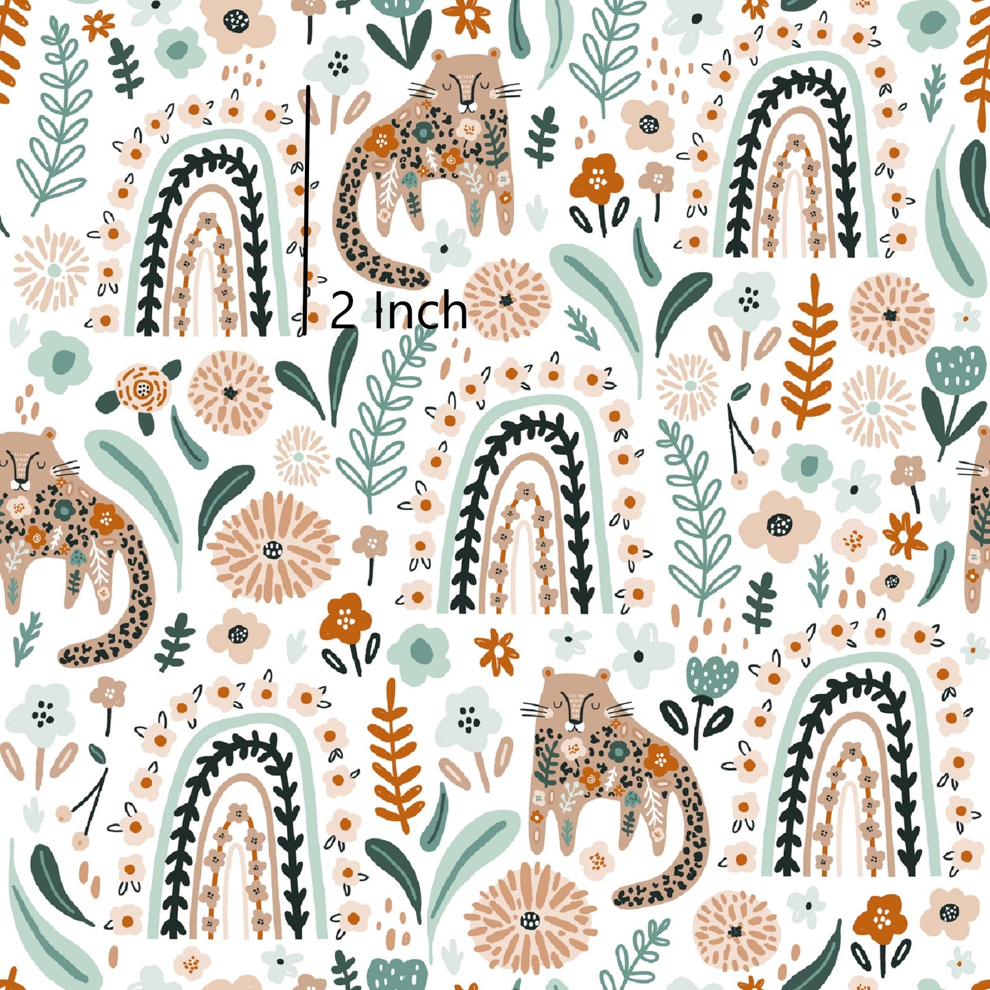 May Pre Order - Floral Rainbow & Cats - White