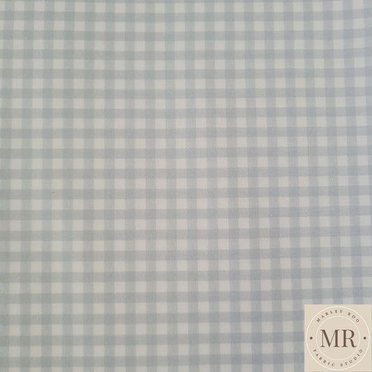 Light Blue Gingham small - Woven Cotton Fabric